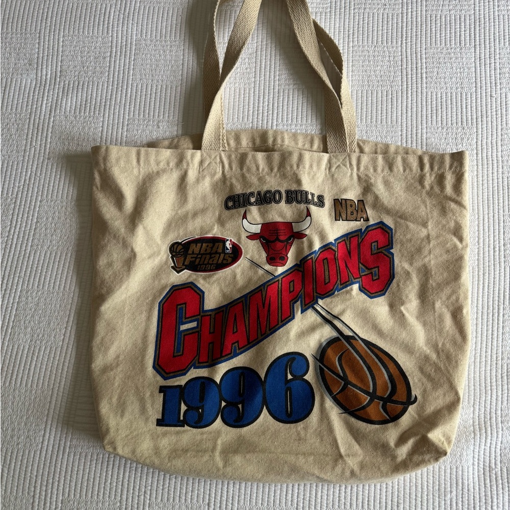 Mitchell & Ness Natural Canvas Tote Bag